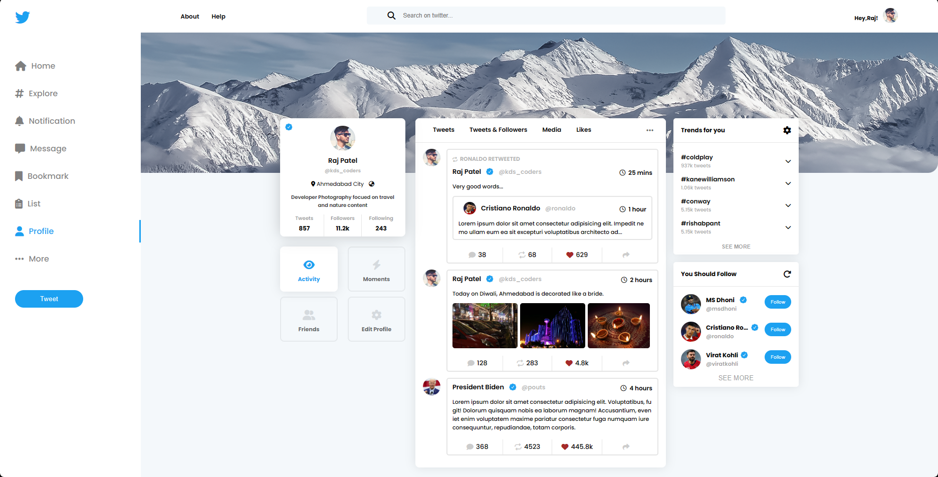 Personal Portfolio Images